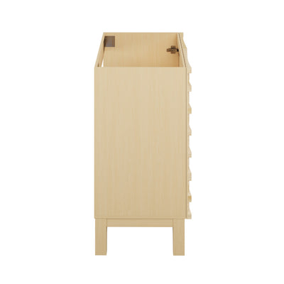 Cascade 30" Freestanding Bathroom Vanity Cabinet without Top in Natural Oak