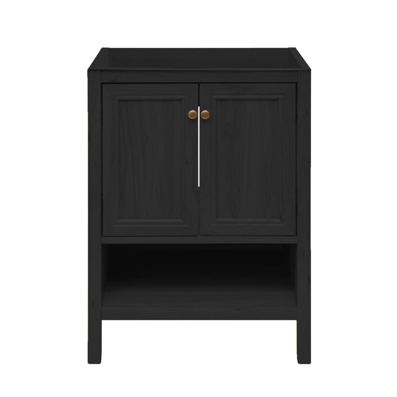 Château 24" Freestanding Bathroom Vanity Cabinet without Top in Black Oak