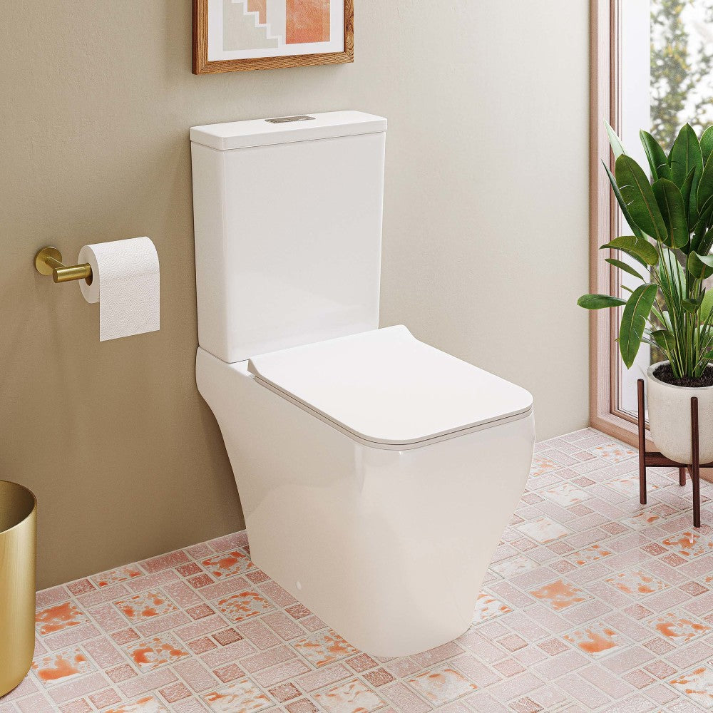 Nadar Two-Piece Square Toilet Dual-Flush 1.1/1.6 gpf