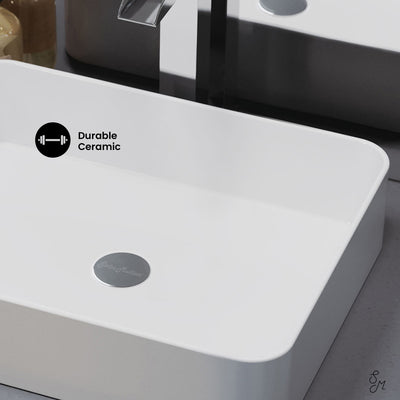 Concorde 15 Square Ceramic Vessel Sink