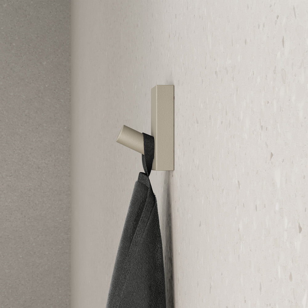 Monaco Concrete Bathroom Robe Hook in Taupe