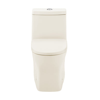 Sublime II One-Piece 10" Rough-in 1.1/1.6 GPF Dual Top Flush Round Toilet in Glossy Bisque