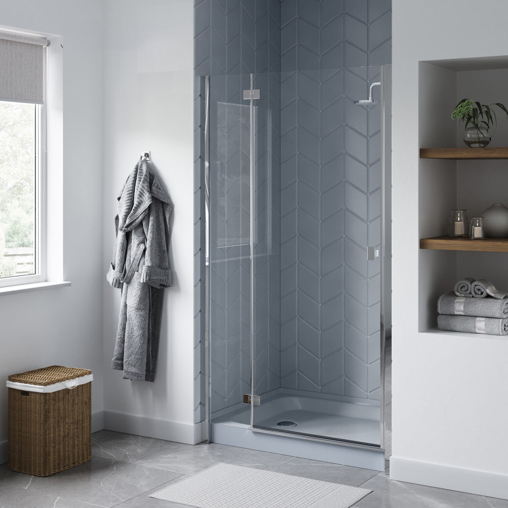 Voltaire 48" x 36" Single-Threshold, Left-Hand Drain, Shower Base in Gray