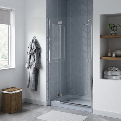 Voltaire 48" x 36" Single-Threshold, Left-Hand Drain, Shower Base in Gray