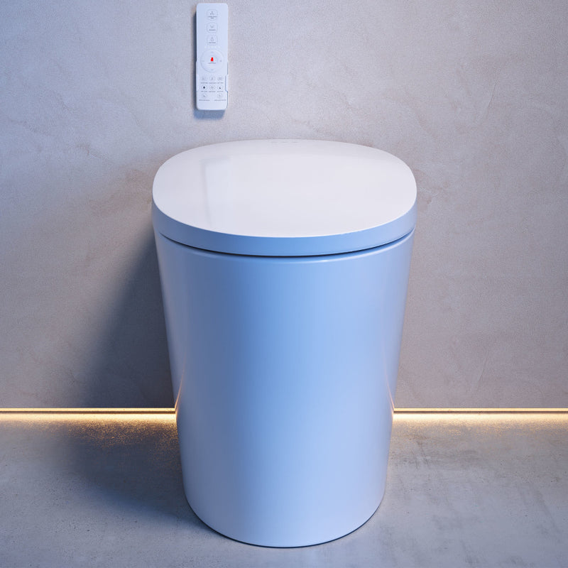 Viro V20 Smart Toilet 12” Rough-in ADA Height in Glossy White with Foam Shield, Integrated Tank, Auto Open/Close, Foot Sensor
