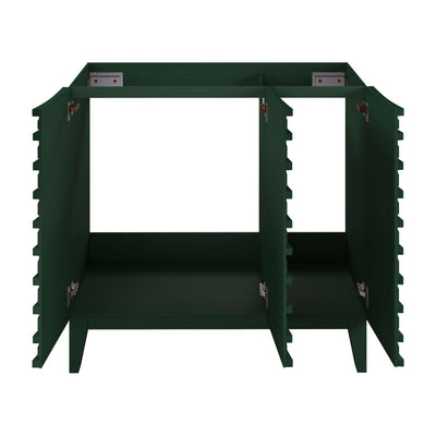 Cascade 36" Freestanding Bathroom Vanity Cabinet without Top in Green Oak
