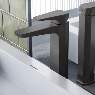 Voltaire Single Hole, Single-Handle, High Arc Bathroom Faucet in Gunmetal Grey