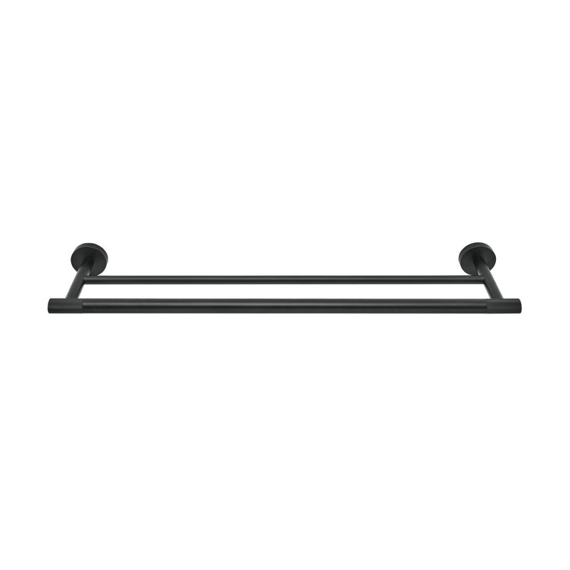 Avallon 24" Double Towel Bar in Matte Black