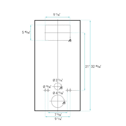 Fantome H Concealed Toilet Tank Carrier System for Top Flush