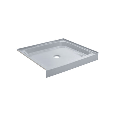 Voltaire 36" x 36" Single-Threshold, Center Drain, Shower Base in Grey