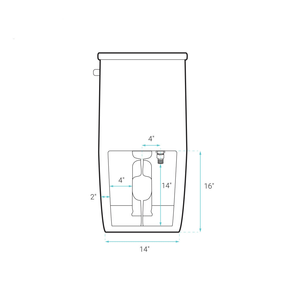 St. Tropez One Piece Elongated Toilet Right Side Flush 1.28 gpf