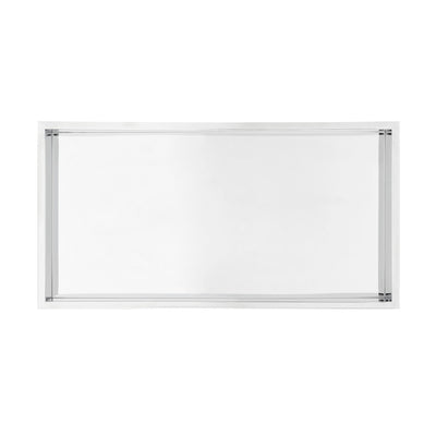 Voltaire 12" x 24" Stainless Steel Single Shelf Wall Niche in Polished Chrome