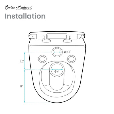 St. Tropez Wall-Hung Toilet Bowl Only in Matte White