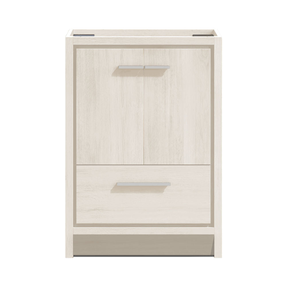 Virage 30" Freestanding Bathroom Vanity in White Oak without Sink Top