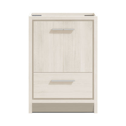 Virage 30" Freestanding Bathroom Vanity in White Oak without Sink Top