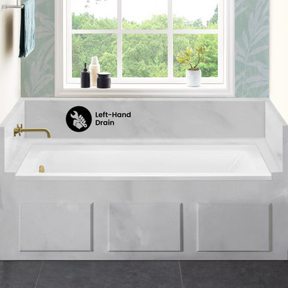 Voltaire 60" x 30" Left-Hand Drain Alcove Bathtub (15 - Pack)