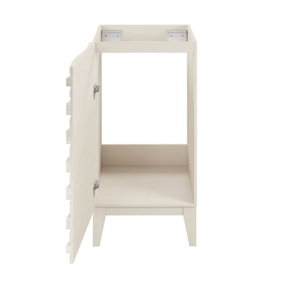 Cascade 18" Freestanding Bathroom Vanity Cabinet without Top in White Oak
