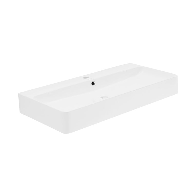 Carre 36" Rectangle Wall-Mount Bathroom Sink