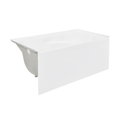 Ivy 48'' x 32" Bathtub with Apron Left Hand Drain in White