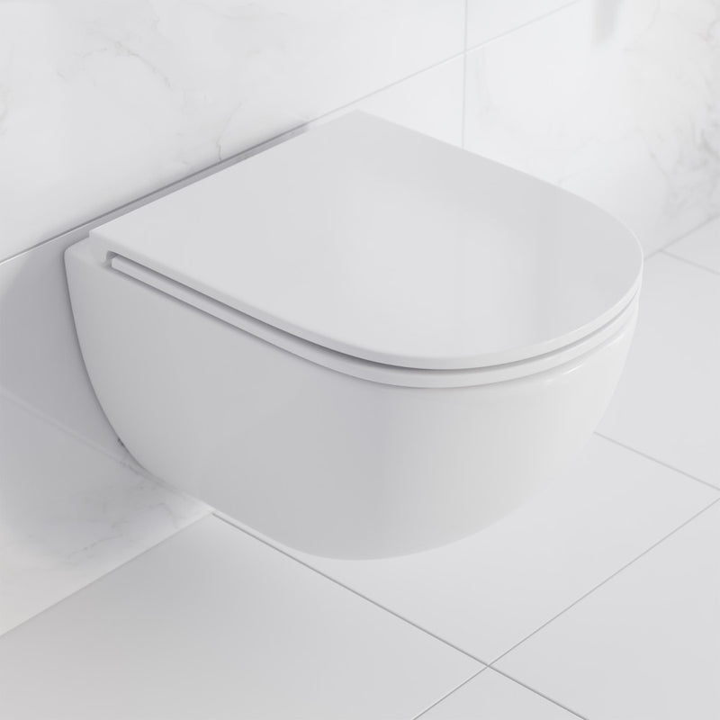 St. Tropez Wall-Hung Toilet Bowl Only in Matte White