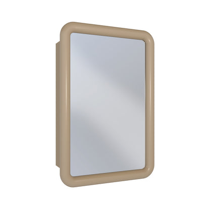 Plaisir 18 x 27 Recessed/Wall Mount Medicine Cabinet with Mirror in Sand