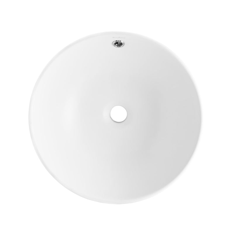 Sublime 17” Round Vessel Sink in Matte White