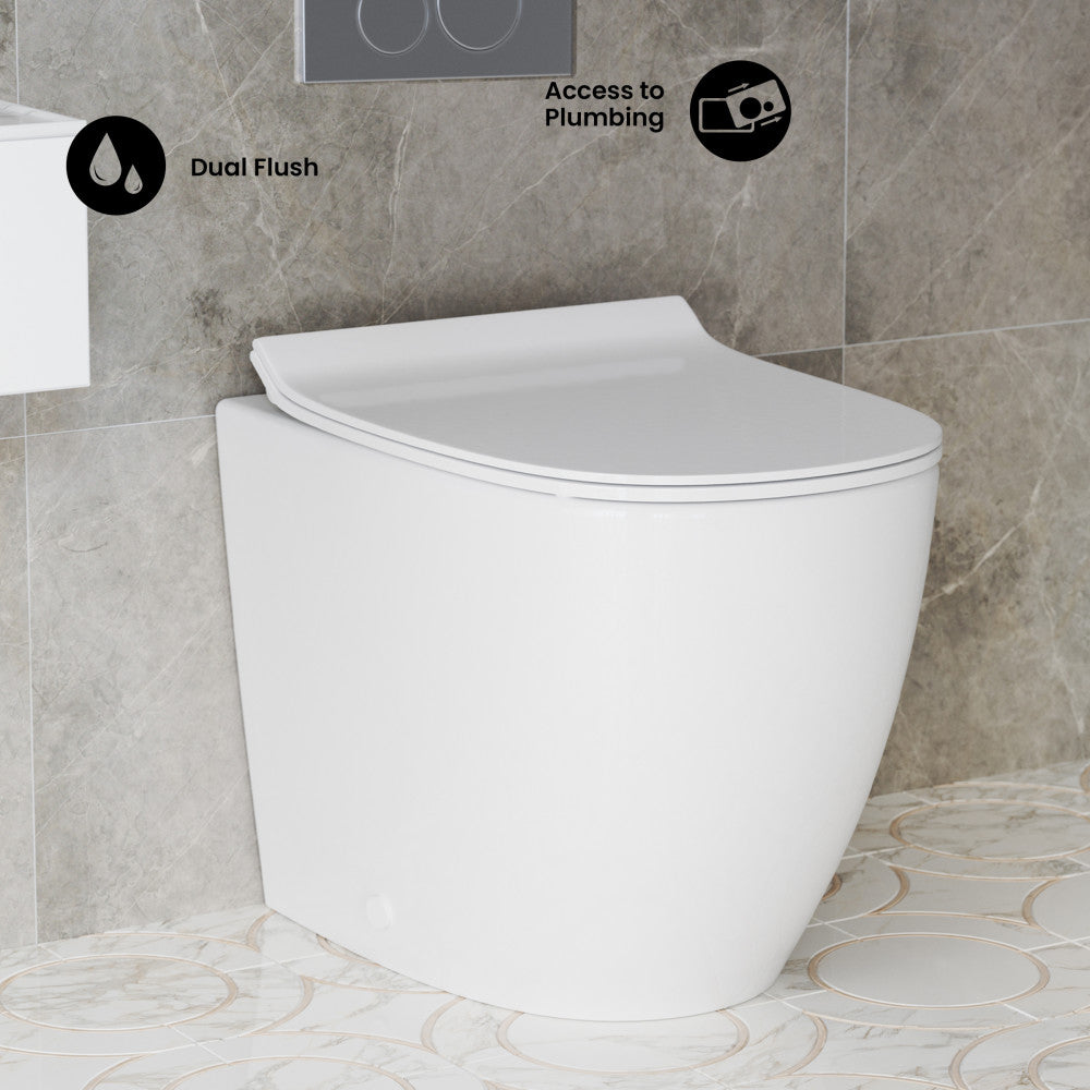 ＳＷＪ-SQRC01 St. Tropez Back to Wall Concealed Tank Toilet Bowl Bundle in