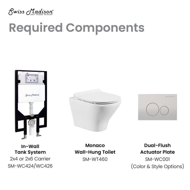 Monaco Wall-Hung Round Toilet Bowl