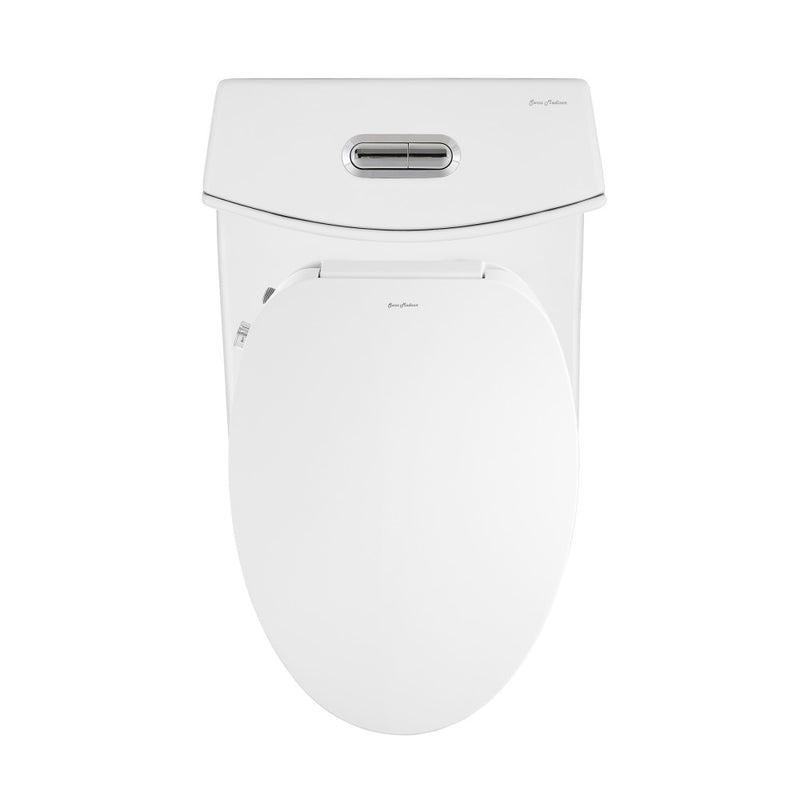 St. Tropez One-Piece Elongated Toilet Vortex Dual-Flush 1.1/1.6 gpf with Smart Seat Bidet