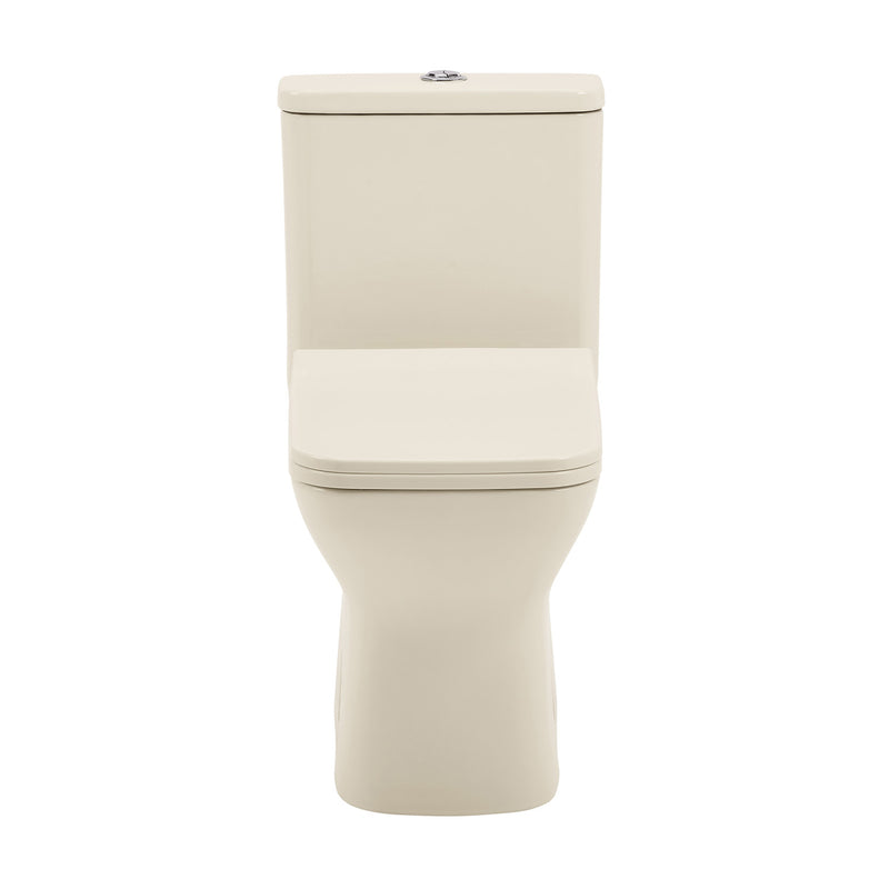 Carre One Piece Square Toilet Dual Flush 1.1/1.6 gpf in Bisque