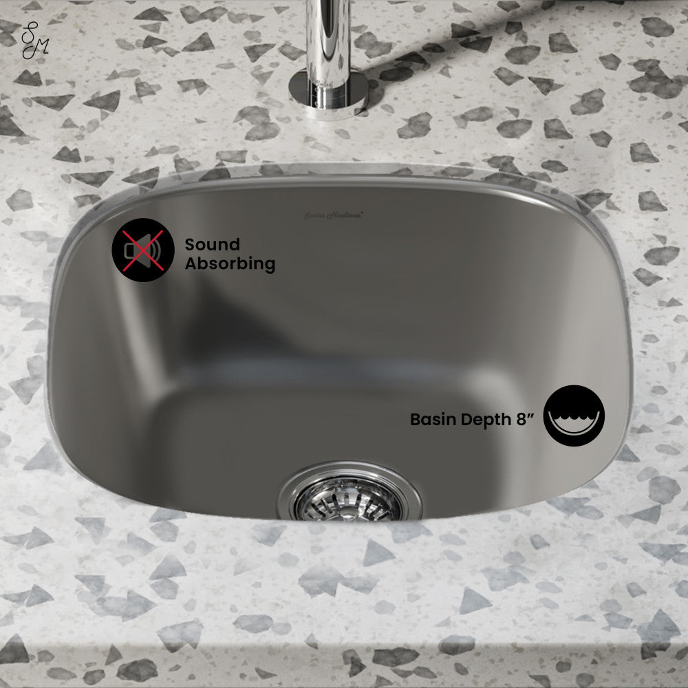 Toulouse 16 x 16 Stainless Steel, Single Basin, Undermount Kitchen Sink