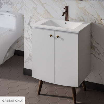 Manoir 24 Bathroom Vanity in White Cabinet Only