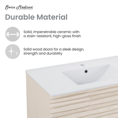 Cascade 36'' Bathroom Vanity in White