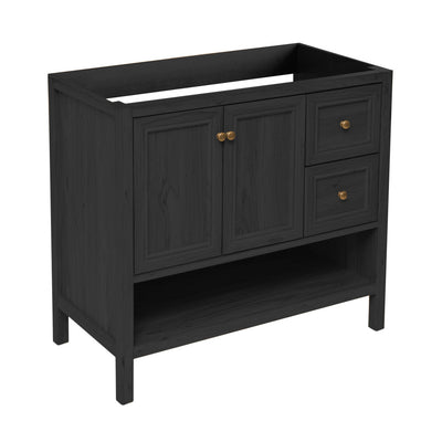 Château 36" Freestanding Bathroom Vanity Cabinet without Top in Black Oak