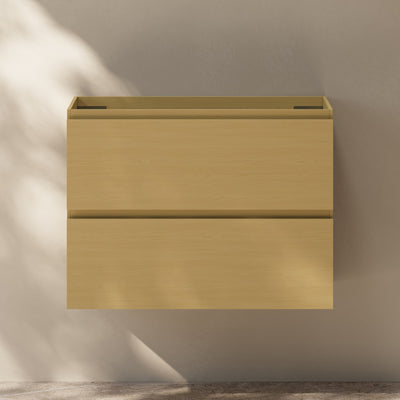 Liberte 30" Wall-Mounted Bathroom Vanity Cabinet without Top in Natural Oak