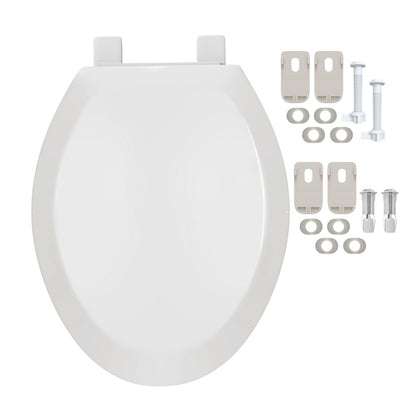 Standard Elongated Toilet Seat, Glossy White