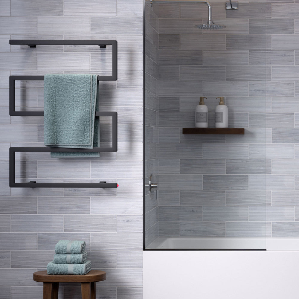 Voltaire 5-Bar Electric Towel Warmer in Matte Black – Swiss