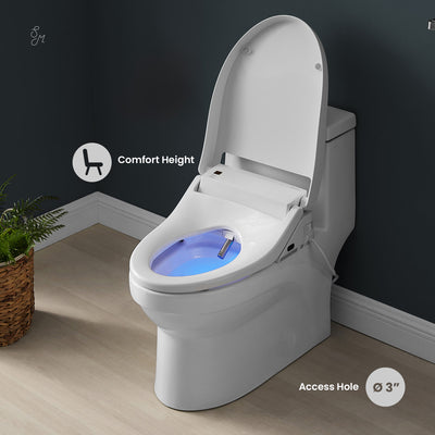 Virage One-Piece Toilet with Vivante Smart Seat Left Side Flush Handle 1.28 gpf