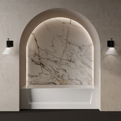 Virage 60" x 30" Right-Hand Drain Alcove Bathtub with Apron