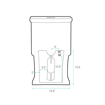 Voltaire One-Piece Elongated Toilet Dual-Flush 1.1/1.6 gpf