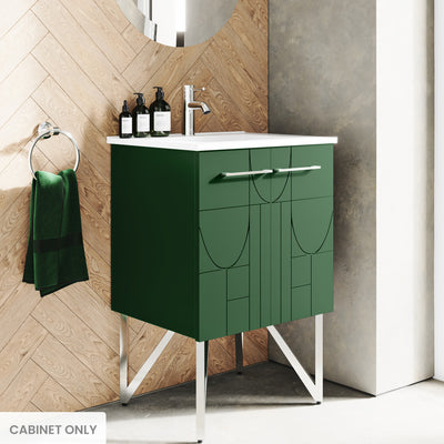 Annecy 24 Atlas Green Bathroom Vanity Cabinet Only (SM-BV254EN)