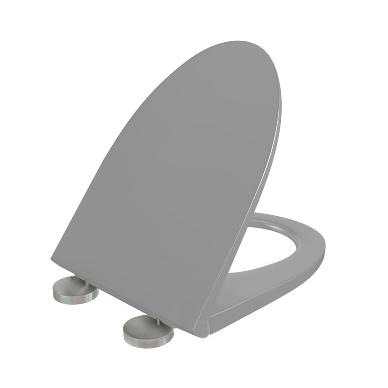 Quick Release Toilet Seat in Matte Gray (SM-1T181MG)