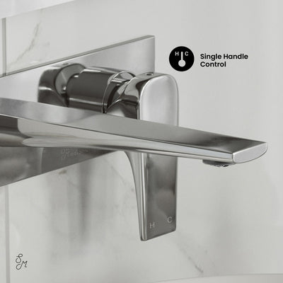 Monaco Single-Handle, Wall-Mount, Bathroom Faucet in Chrome