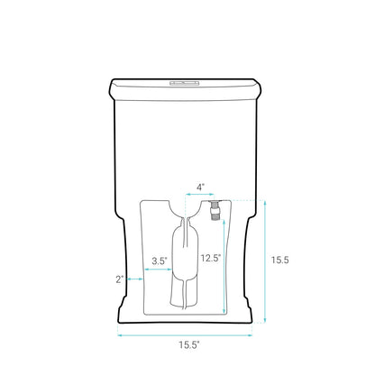 Voltaire One-Piece Elongated Toilet Dual-Flush 1.1/1.6 gpf in Matte Black