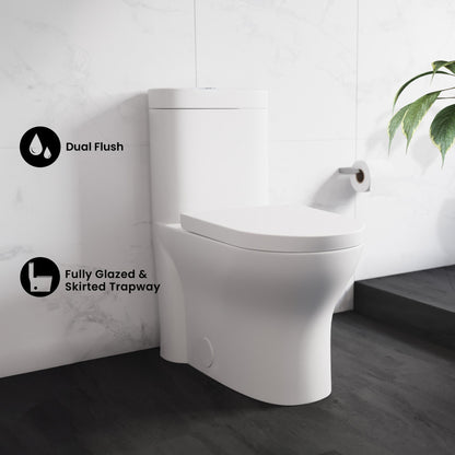 Monaco One-Piece Elongated Toilet Dual-Flush 1.1/1.6 gpf