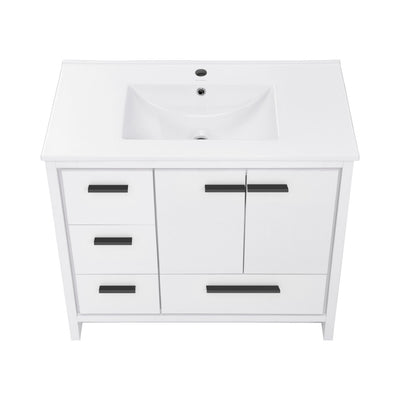 Virage 36 Freestanding, Bathroom Vanity in White