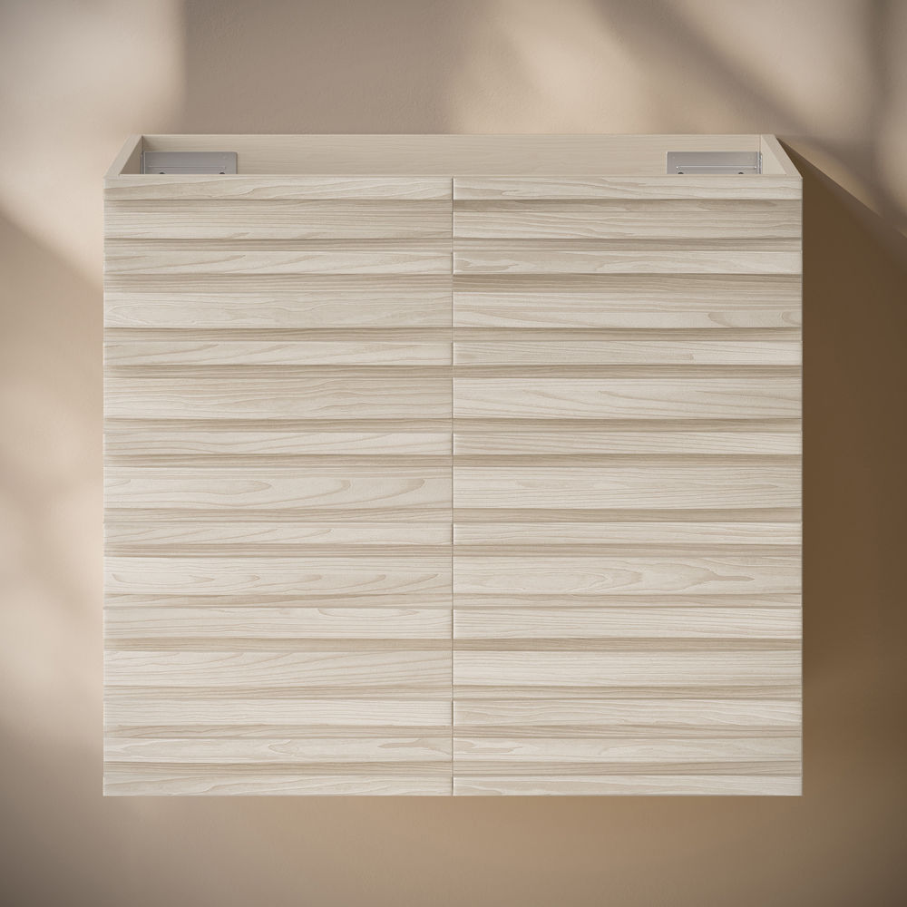 Cascade 24" Wall-Mounted Bathroom Vanity Cabinet without Top in White Oak
