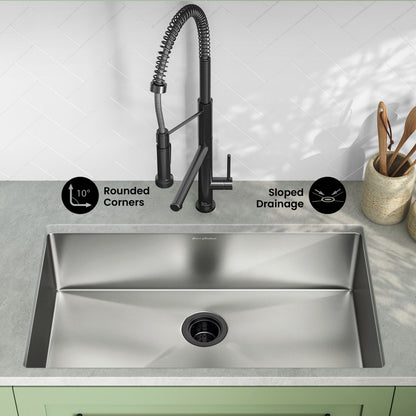 Rivage 32 x 19 Stainless Steel, Single Basin, Undermount Kitchen Sink
