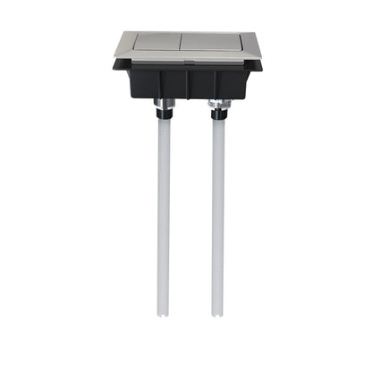 Flush button replacement part with dual white rods and black mounting bracket.
