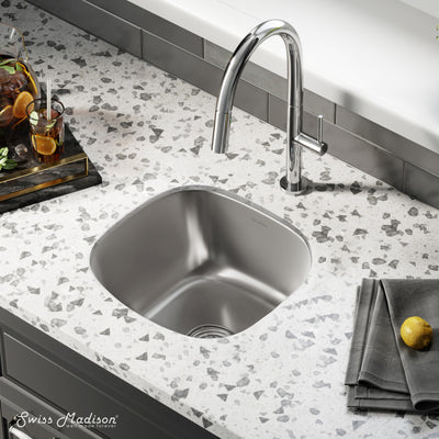 Toulouse 16 x 16 Stainless Steel, Single Basin, Undermount Kitchen Sink